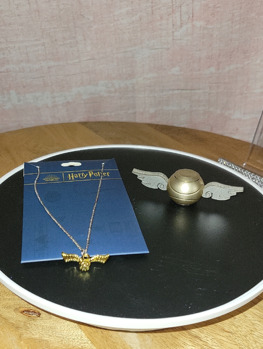 Harry Potter Golden Snitch Necklace And Fidget Spinner